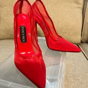 Jessica Rich Scarlet Pointed Heels No Box Included.